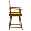 18'' Director's Chair Honey Oak Frame-Gold Canvas - Casual Home