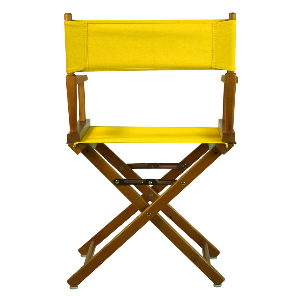 18'' Director's Chair Honey Oak Frame-Gold Canvas - Casual Home