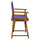 18'' Director's Chair Honey Oak Frame-Purple Canvas - Casual Home