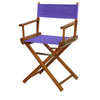 18'' Director's Chair Honey Oak Frame-Purple Canvas - Casual Home