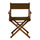 18'' Director's Chair Honey Oak Frame-Brown Canvas - Casual Home