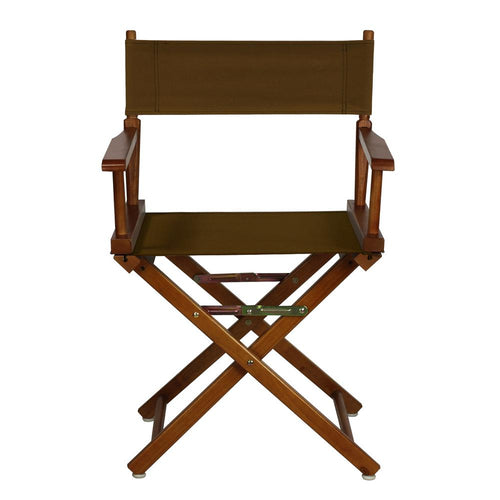 18'' Director's Chair Honey Oak Frame-Brown Canvas - Casual Home