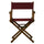 18'' Director's Chair Honey Oak Frame-Burgundy Canvas - Casual Home
