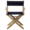 American Trails Extra-Wide Premium 18''  Directors Chair Natural Frame W/Navy Color Cover