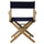 American Trails Extra-Wide Premium 18''  Directors Chair Natural Frame W/Navy Color Cover