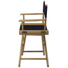 American Trails Extra-Wide Premium 18''  Directors Chair Natural Frame W/Navy Color Cover