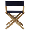 American Trails Extra-Wide Premium 18''  Directors Chair Natural Frame W/Navy Color Cover