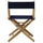 American Trails Extra-Wide Premium 18''  Directors Chair Natural Frame W/Navy Color Cover