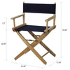 American Trails Extra-Wide Premium 18''  Directors Chair Natural Frame W/Navy Color Cover