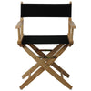 American Trails Extra-Wide Premium 18''  Directors Chair Natural Frame W/Black Color Cover