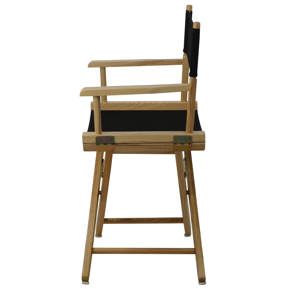 American Trails Extra-Wide Premium 18''  Directors Chair Natural Frame W/Black Color Cover