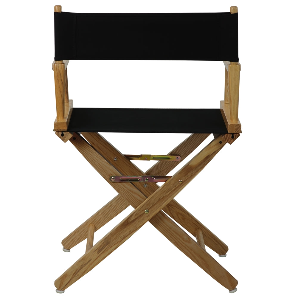 American Trails Extra-Wide Premium 18''  Directors Chair Natural Frame W/Black Color Cover