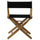 American Trails Extra-Wide Premium 18''  Directors Chair Natural Frame W/Black Color Cover