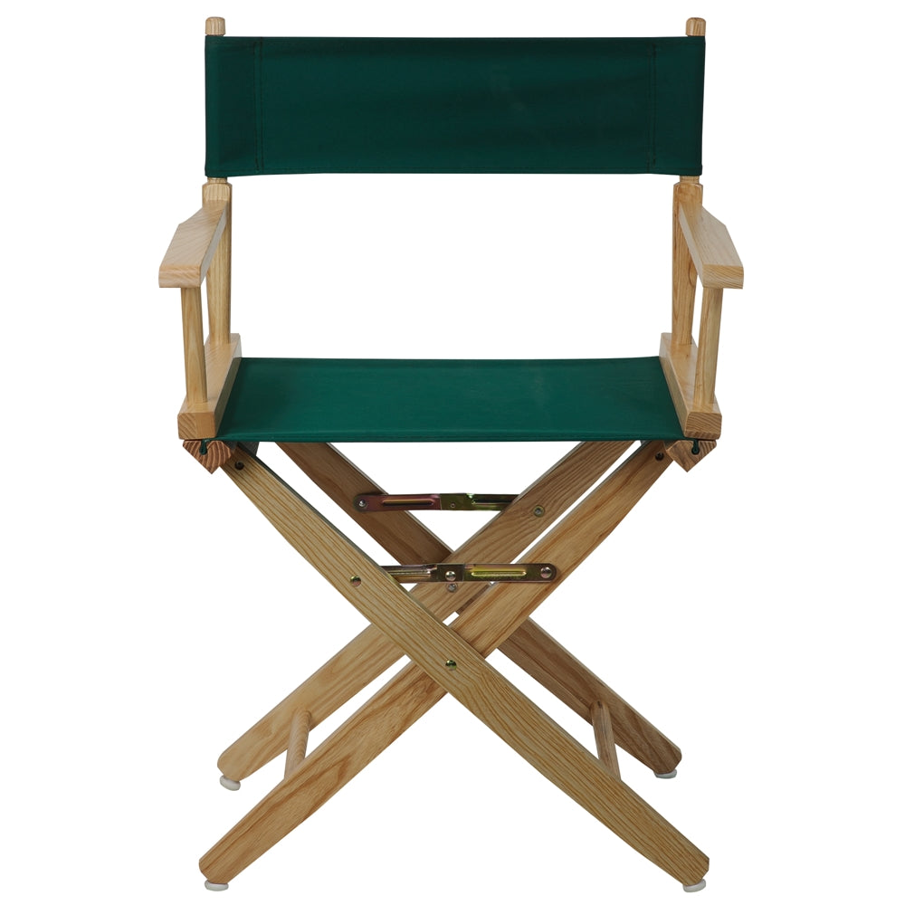 American Trails Extra-Wide Premium 18''  Directors Chair Natural Frame W/Hunter Green Color Cover
