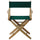 American Trails Extra-Wide Premium 18''  Directors Chair Natural Frame W/Hunter Green Color Cover