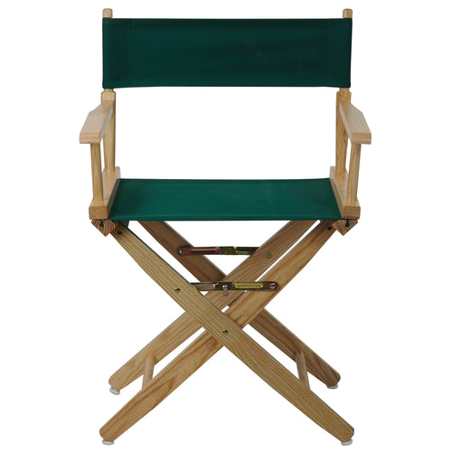 American Trails Extra-Wide Premium 18''  Directors Chair Natural Frame W/Hunter Green Color Cover