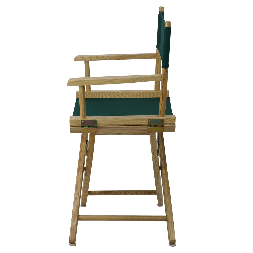 American Trails Extra-Wide Premium 18''  Directors Chair Natural Frame W/Hunter Green Color Cover