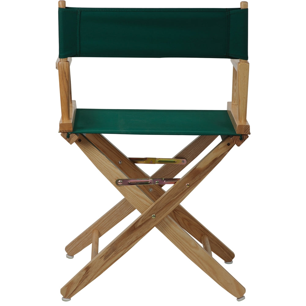 American Trails Extra-Wide Premium 18''  Directors Chair Natural Frame W/Hunter Green Color Cover