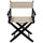 American Trails Extra-Wide Premium 18''  Directors Chair Black Frame W/Natural Color Cover