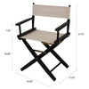 American Trails Extra-Wide Premium 18''  Directors Chair Black Frame W/Natural Color Cover
