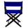 American Trails Extra-Wide Premium 18''  Directors Chair Black Frame W/Royal Blue Color Cover