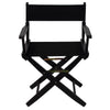 American Trails Extra-Wide Premium 18''  Directors Chair Black Frame W/Black Color Cover