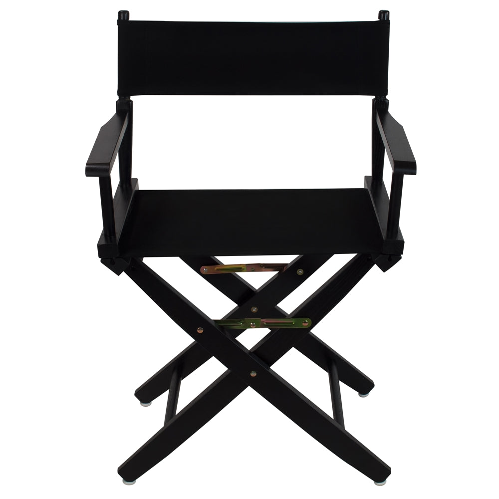 American Trails Extra-Wide Premium 18''  Directors Chair Black Frame W/Black Color Cover