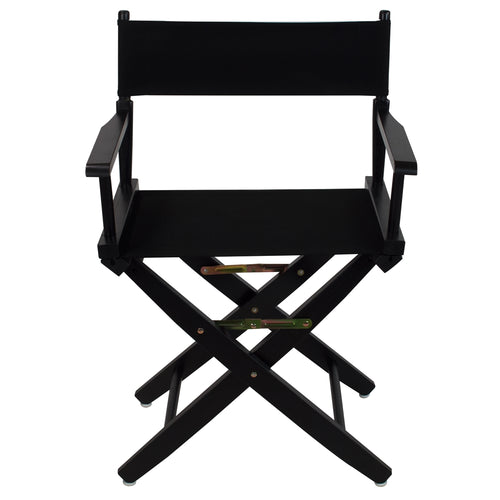 American Trails Extra-Wide Premium 18''  Directors Chair Black Frame W/Black Color Cover
