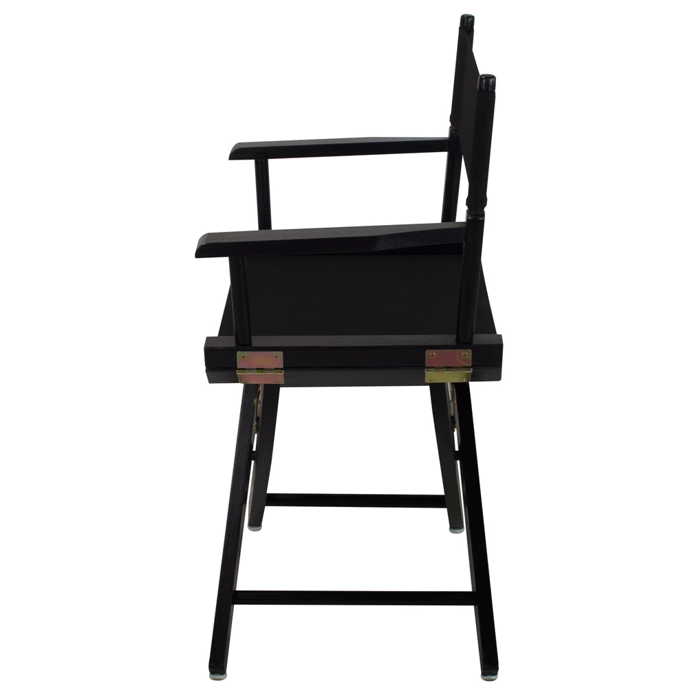 American Trails Extra-Wide Premium 18''  Directors Chair Black Frame W/Black Color Cover