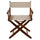 American Trails Extra-Wide Premium 18''  Directors Chair Mission Oak Frame W/Natural Color Cover