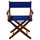 American Trails Extra-Wide Premium 18''  Directors Chair Mission Oak Frame W/Royal Blue Color Cover