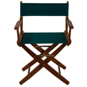 American Trails Extra-Wide Premium 18''  Directors Chair Mission Oak Frame W/Hunter Green Color Cover