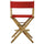American Trails Extra-Wide Premium 24''  Directors Chair Natural Frame W/Red Color Cover