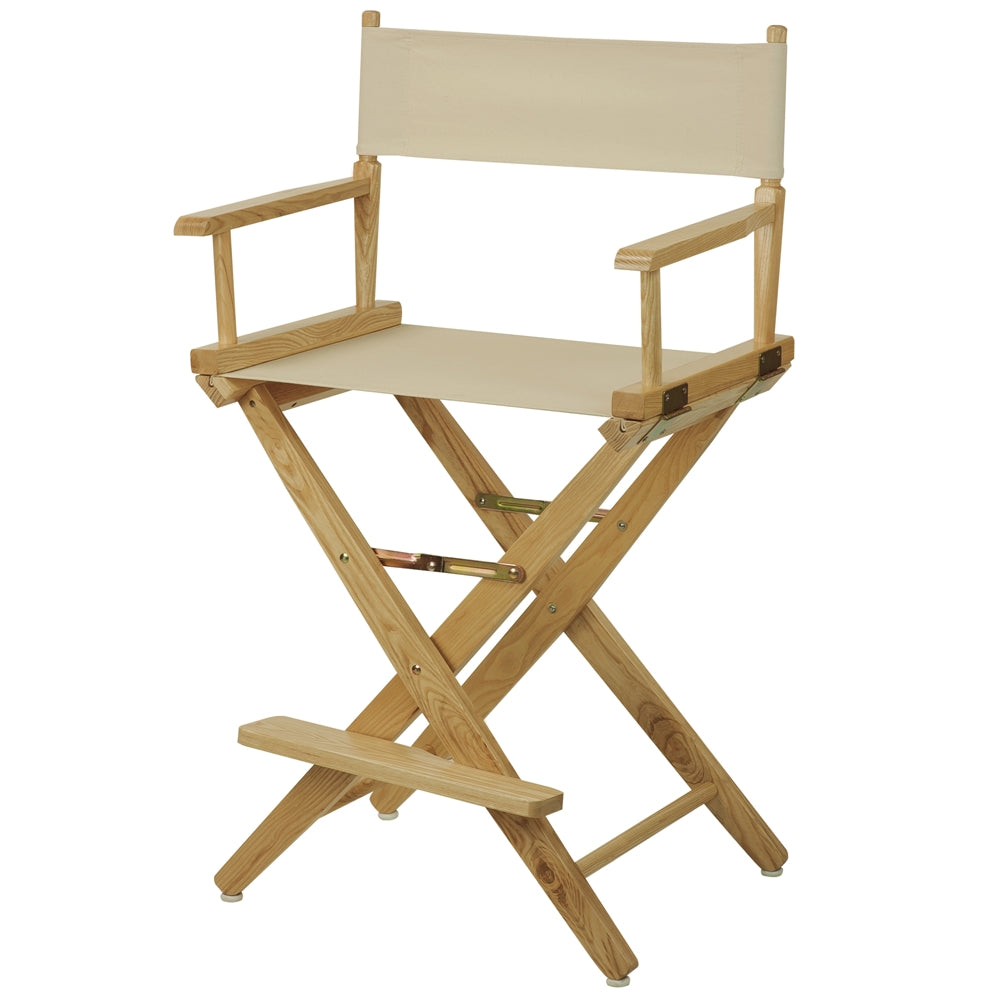American Trails Extra-Wide Premium 24''  Directors Chair Natural Frame W/Natural Color Cover