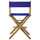American Trails Extra-Wide Premium 24''  Directors Chair Natural Frame W/Royal Blue Color Cover