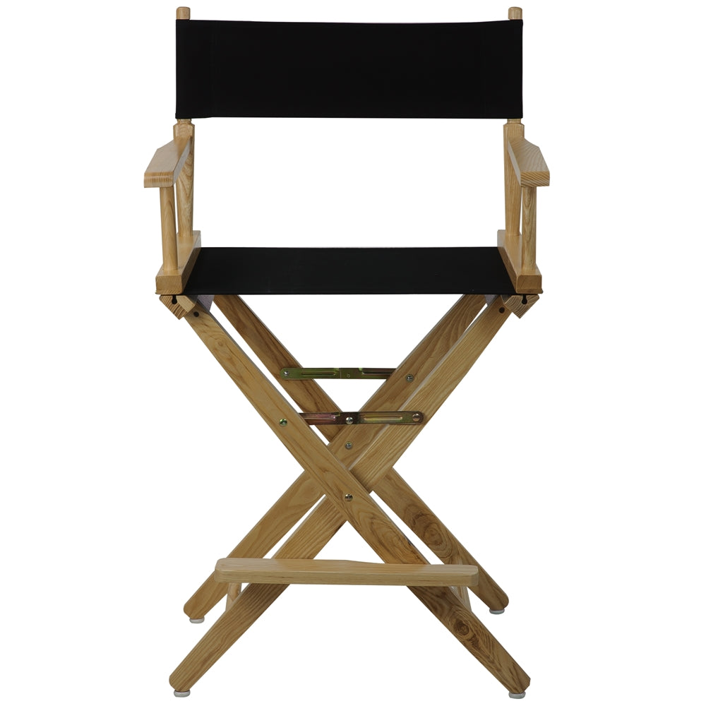 American Trails Extra-Wide Premium 24''  Directors Chair Natural Frame W/Black Color Cover