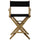 American Trails Extra-Wide Premium 24''  Directors Chair Natural Frame W/Black Color Cover