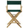 American Trails Extra-Wide Premium 24''  Directors Chair Natural Frame W/Hunter Color Cover