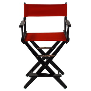 American Trails Extra-Wide Premium 24''  Directors Chair Black Frame W/Red Color Cover