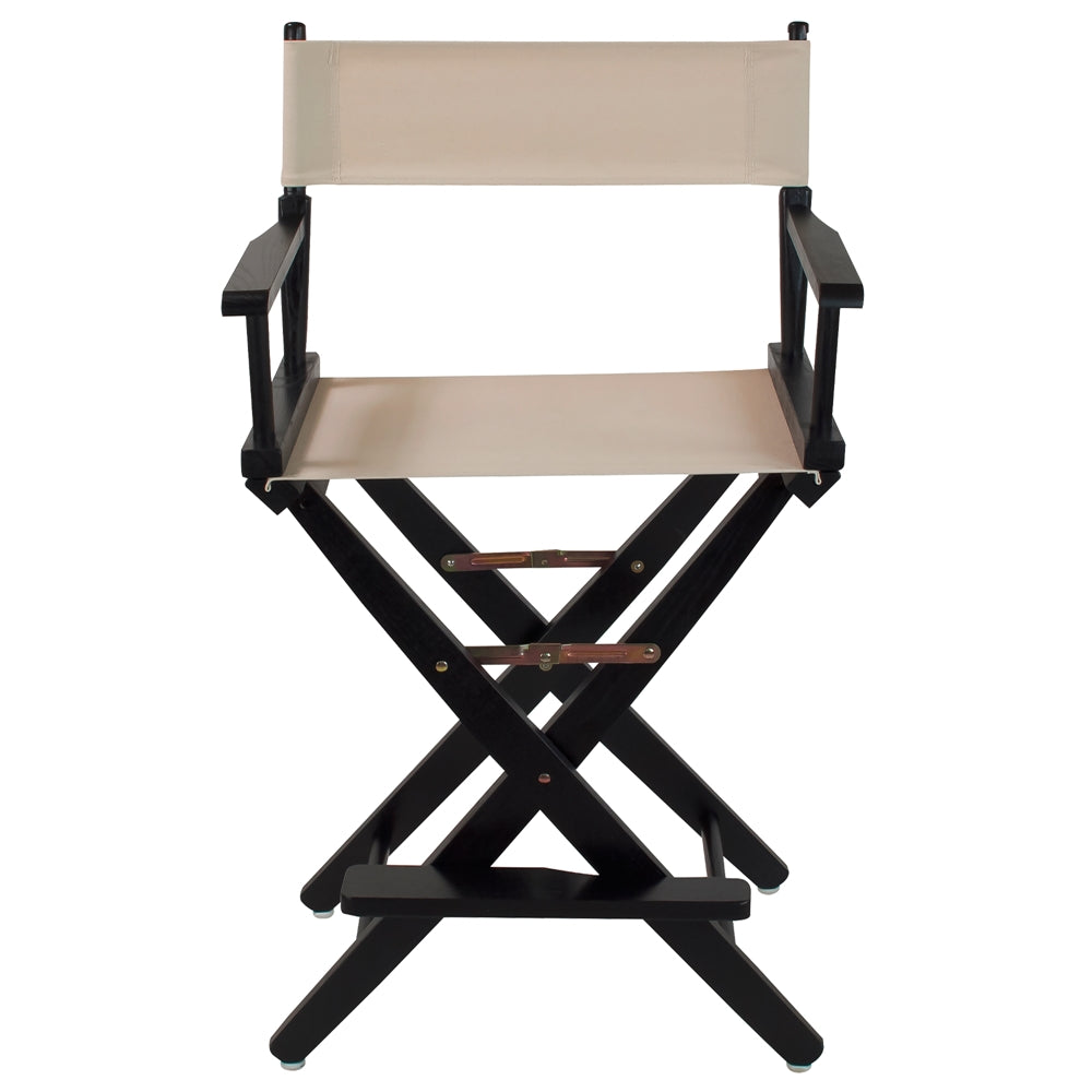 American Trails Extra-Wide Premium 24''  Directors Chair Black Frame W/Natural Color Cover