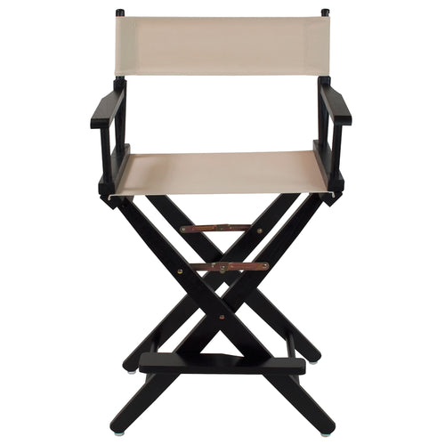 American Trails Extra-Wide Premium 24''  Directors Chair Black Frame W/Natural Color Cover