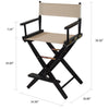American Trails Extra-Wide Premium 24''  Directors Chair Black Frame W/Natural Color Cover