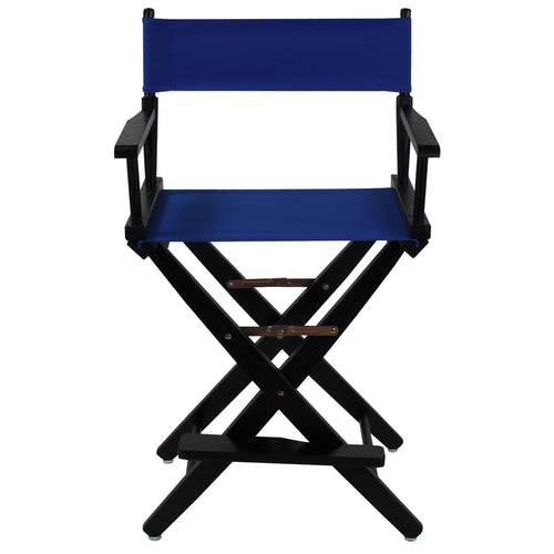 American Trails Extra-Wide Premium 24''  Directors Chair Black Frame W/Royal Blue Color Cover