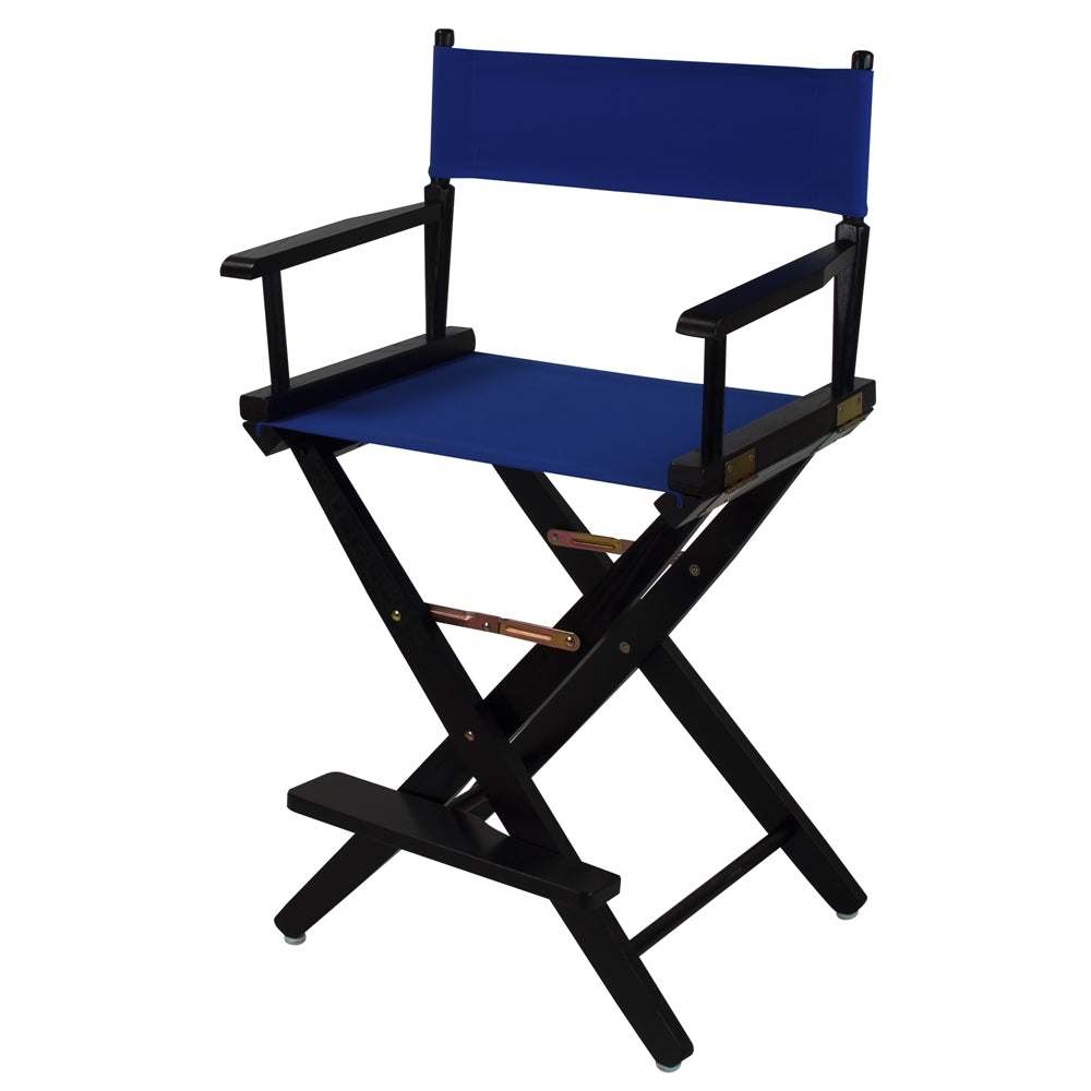 American Trails Extra-Wide Premium 24''  Directors Chair Black Frame W/Royal Blue Color Cover
