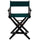 American Trails Extra-Wide Premium 24''  Directors Chair Black Frame W/Hunter Green Color Cover