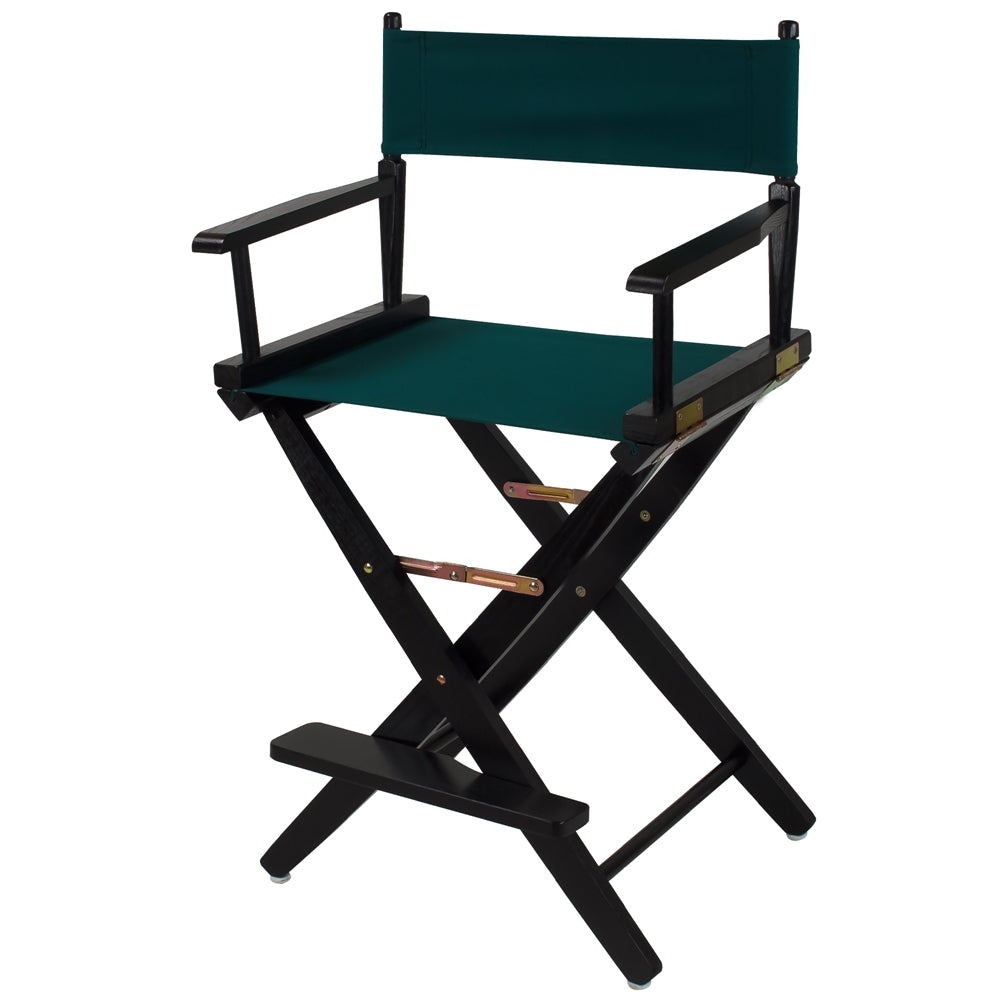 American Trails Extra-Wide Premium 24''  Directors Chair Black Frame W/Hunter Green Color Cover