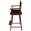 American Trails Extra-Wide Premium 24''  Directors Chair Mission Oak Frame W/Navy Color Cover