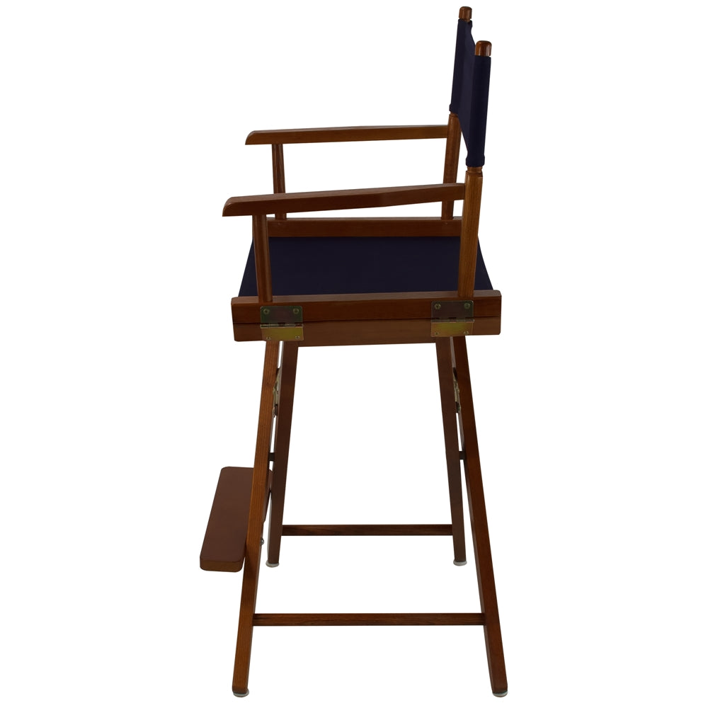 American Trails Extra-Wide Premium 24''  Directors Chair Mission Oak Frame W/Navy Color Cover