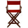 American Trails Extra-Wide Premium 24''  Directors Chair Mission Oak Frame W/Red Color Cover