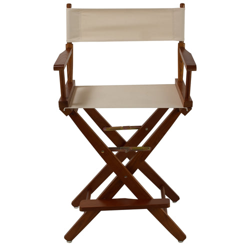 American Trails Extra-Wide Premium 24''  Directors Chair Mission Oak Frame W/Natural Color Cover